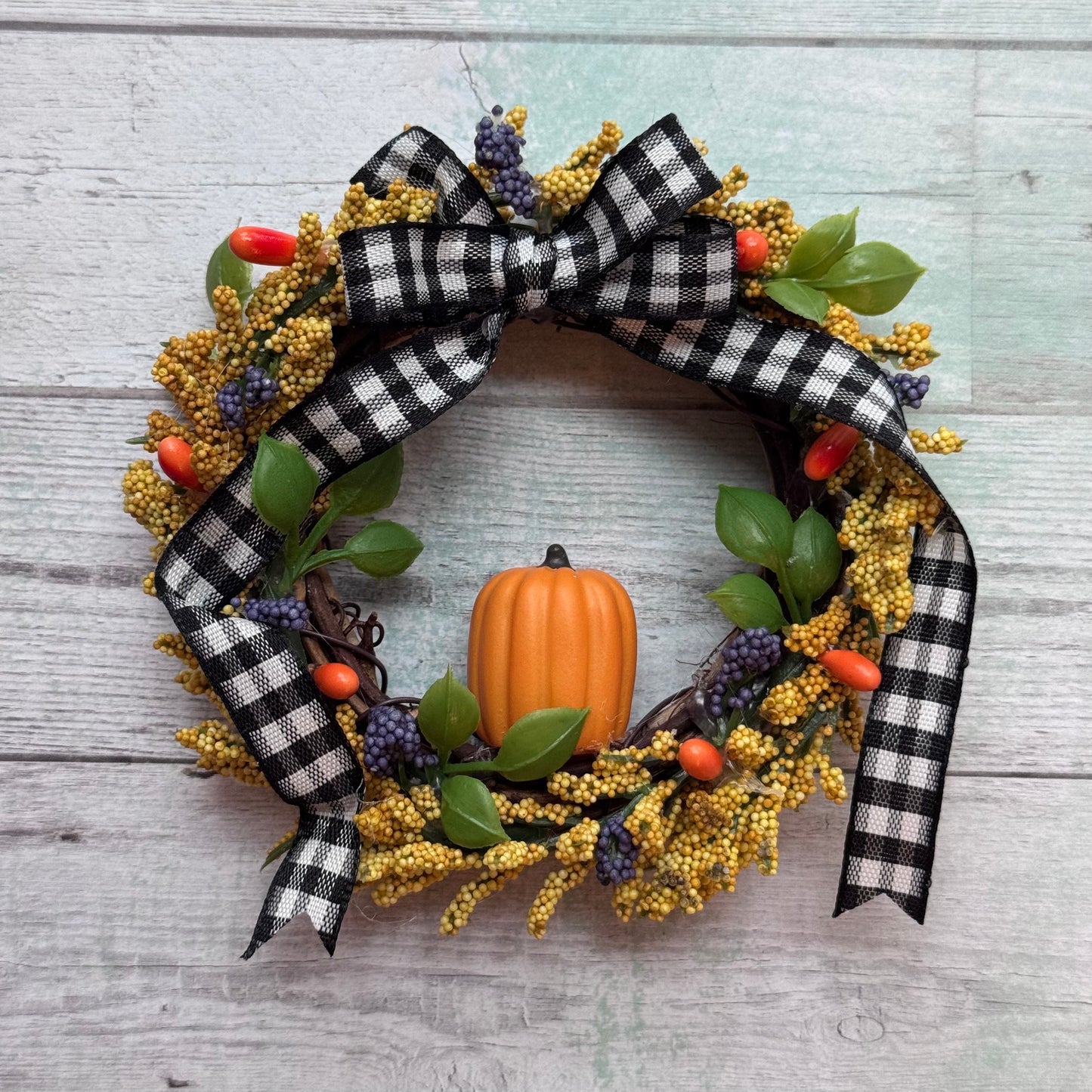 1:6 Scale Orange Pumpkin Wreath