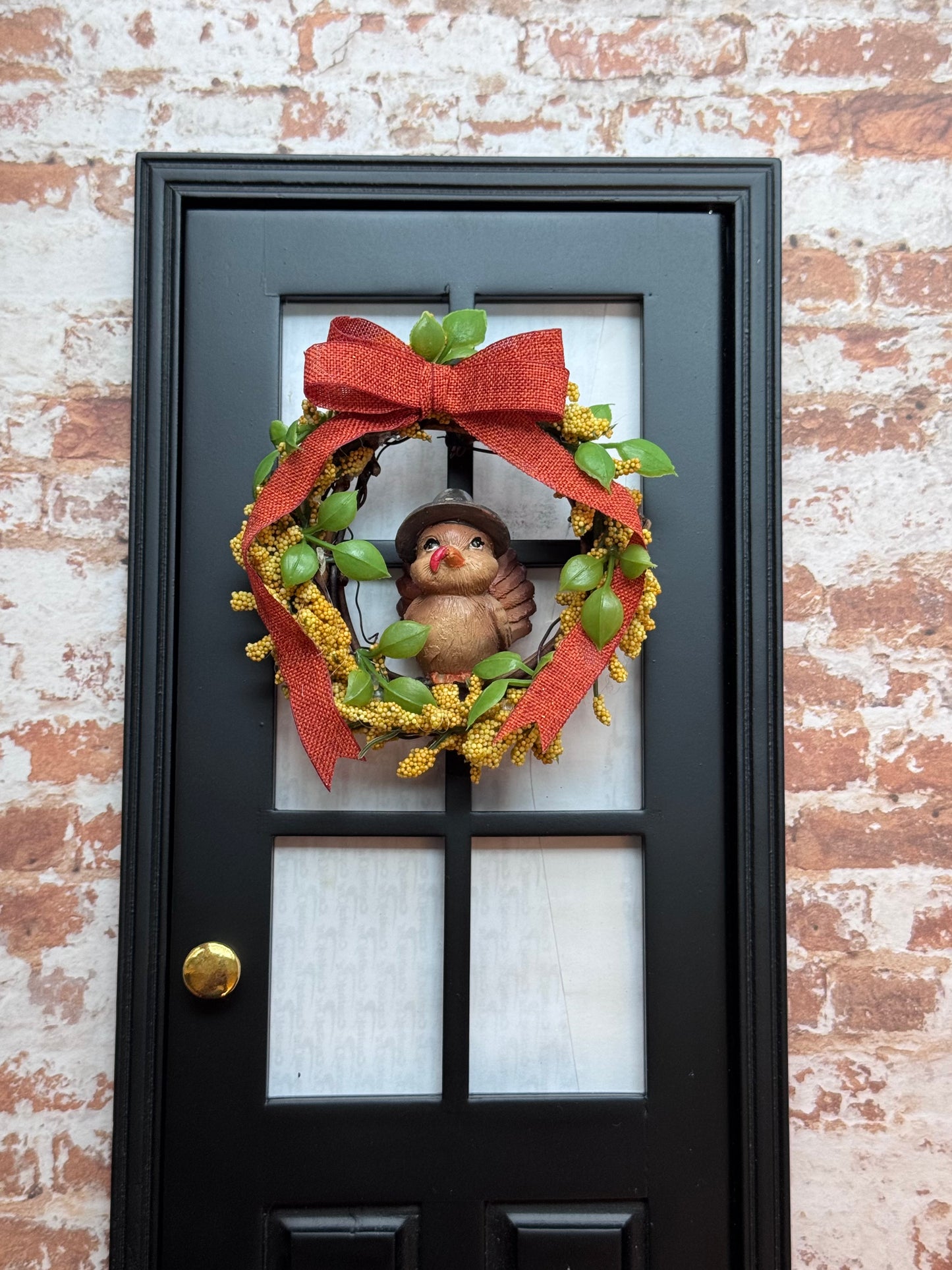 1:6 Scale a Thanksgiving Turkey Wreath