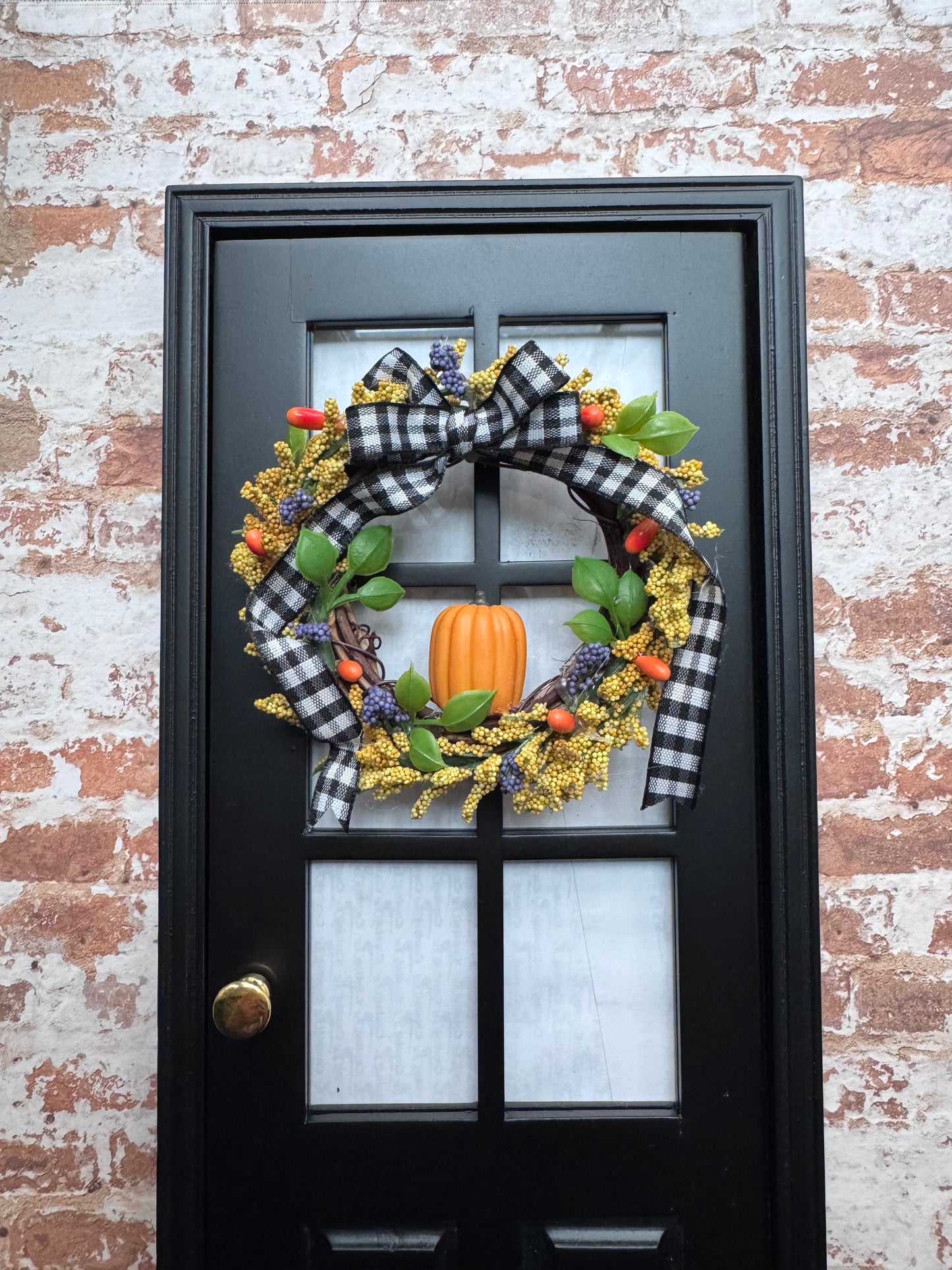1:6 Scale Orange Pumpkin Wreath