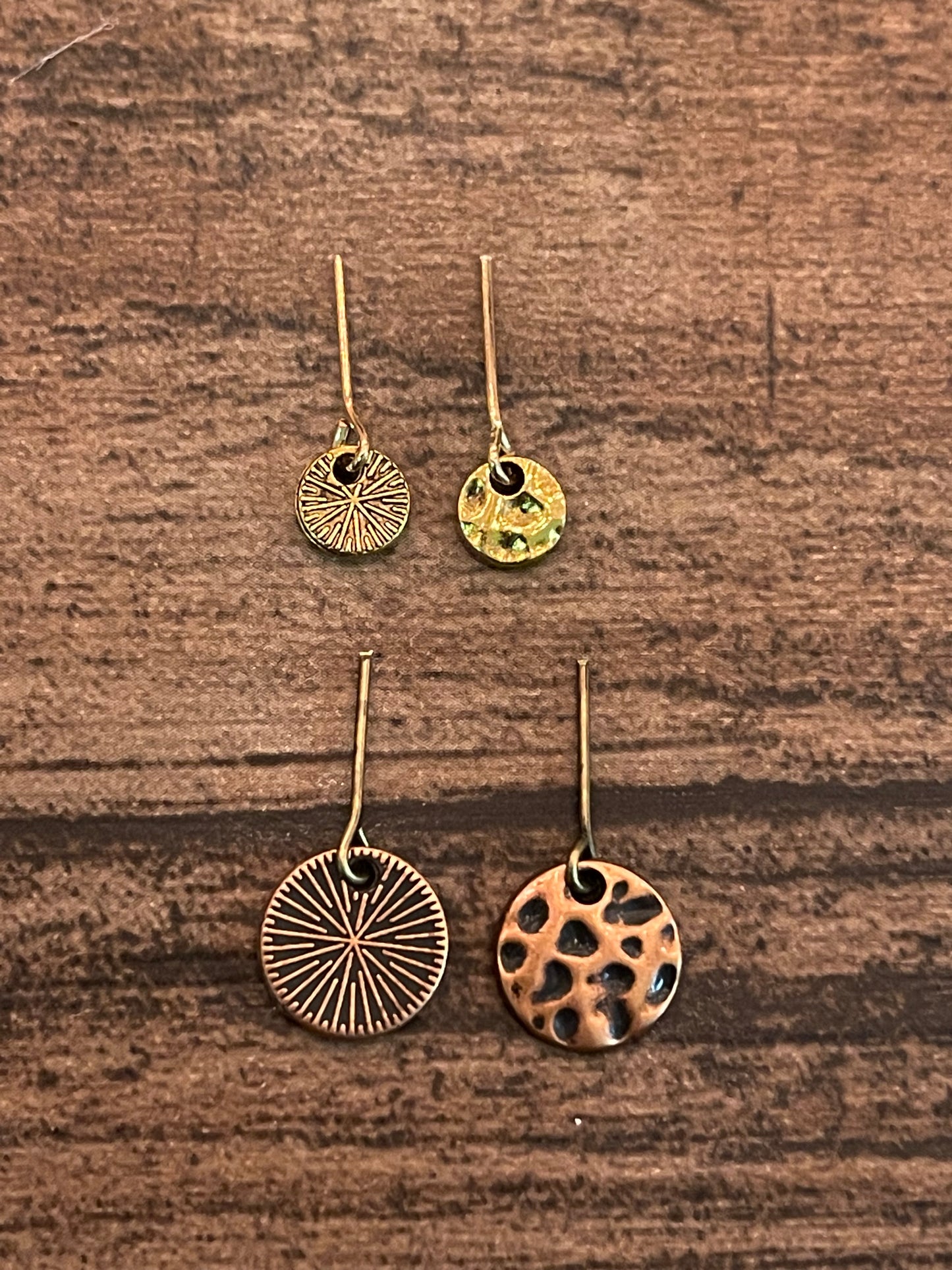 1:6 Scale Doll Earrings. Reversible
