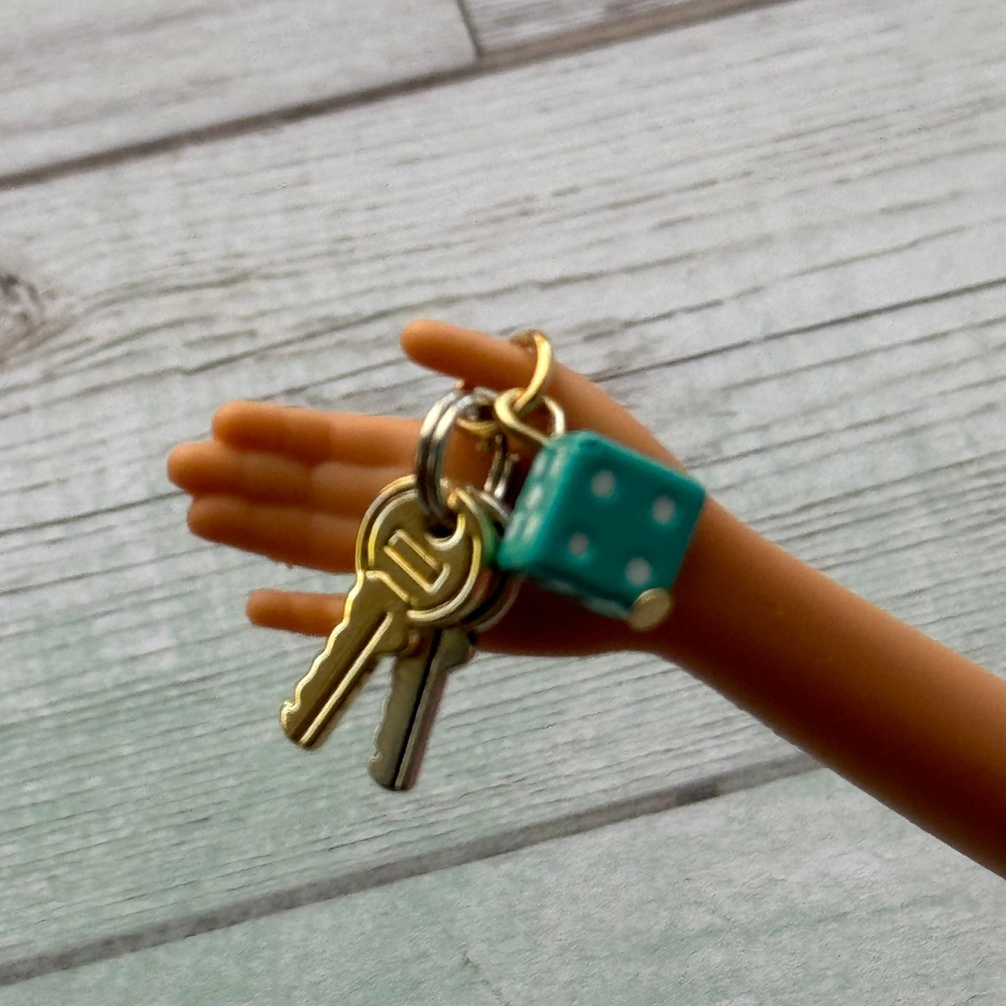 1:6 Scale Doll Keychain, Dice