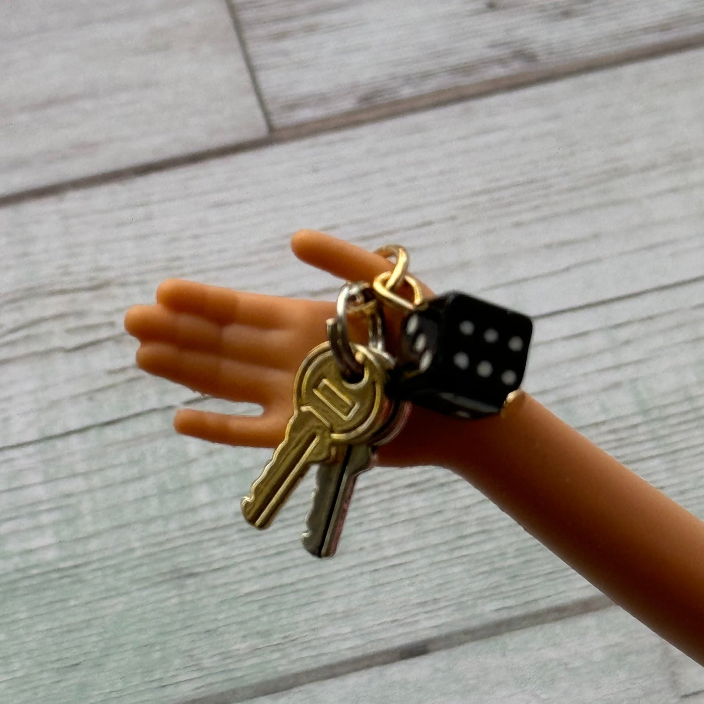 1:6 Scale Doll Keychain, Dice
