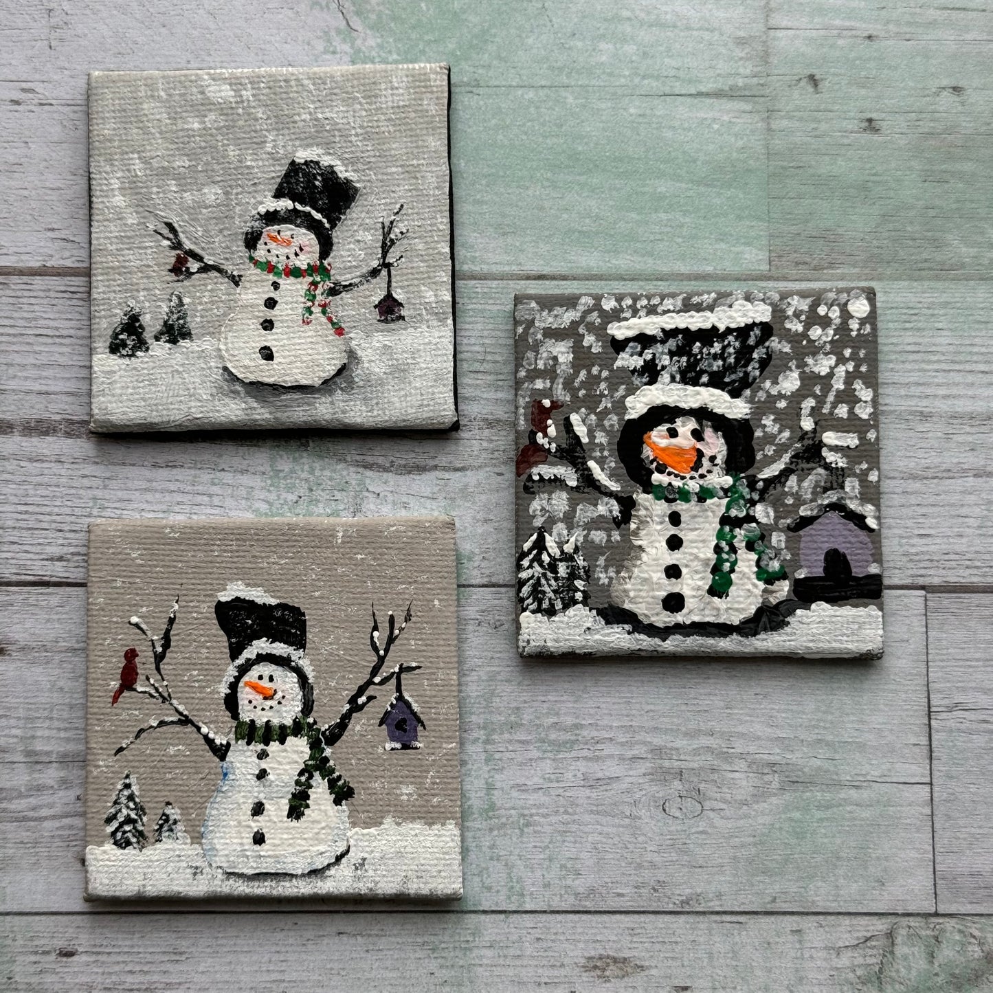 1:6 Scale Paint Night Art Snowman