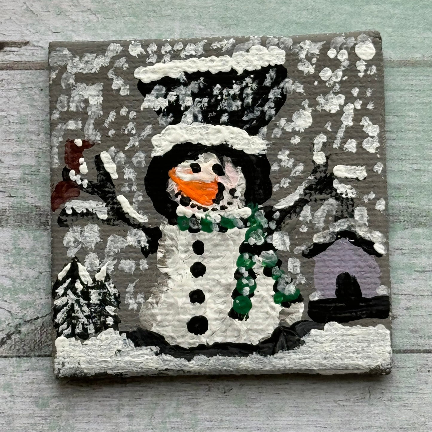 1:6 Scale Paint Night Art Snowman