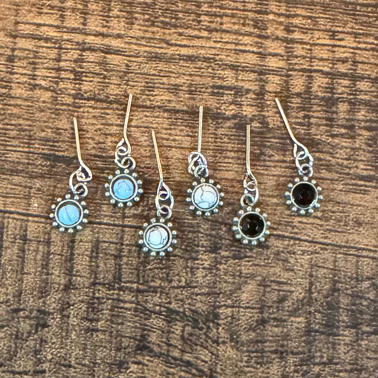 1:6 Scale Earrings. Choice Stone