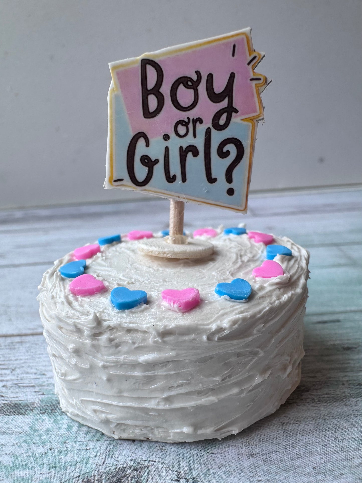 1:6 Scale Gender Reveal Cake Girl