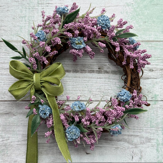 1:6 Scale Wreath. Purple/Blue Spring