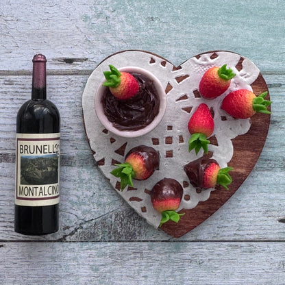 1:6 Scale Chocolate Covered Strawberries