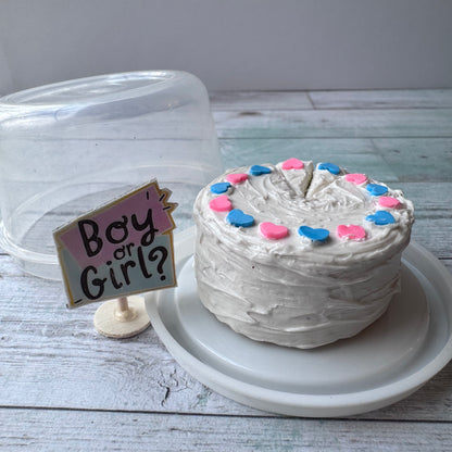 1/6 Scale Gender Reveal Cake Boy