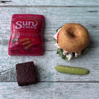 1:6 Scale Deli Boxed Lunch Chicken Salad on Bagel