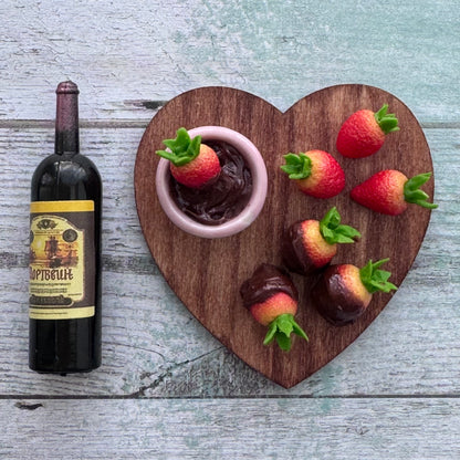 1:6 Scale Chocolate Covered Strawberries