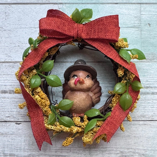 1:6 Scale a Thanksgiving Turkey Wreath