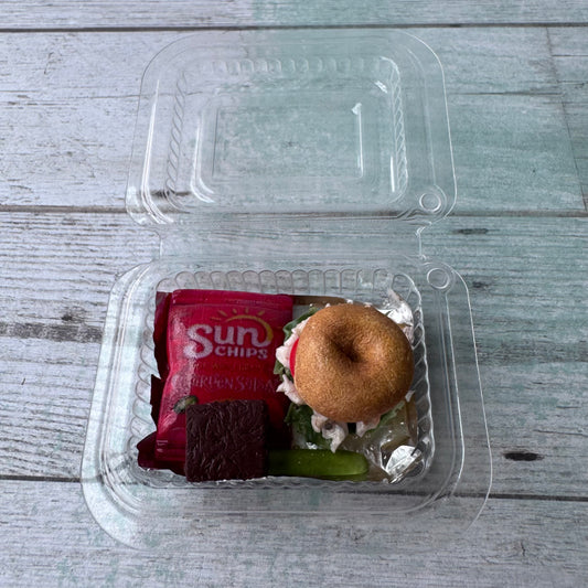 1:6 Scale Deli Boxed Lunch Chicken Salad on Bagel