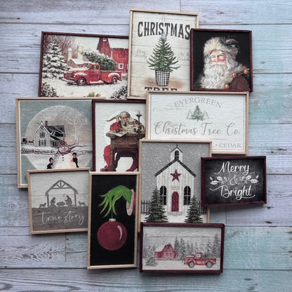1:6 Scale Framed Christmas Art