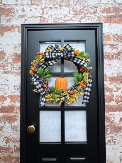 1:6 Scale Orange Pumpkin Wreath