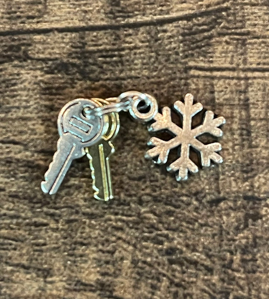 1:6 Scale Doll Keychain. Snowflake